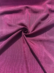 Cyclamen Silk Moire Fabric By 2 Meters, Watermark Patterned, Multicolor Option - Picture 1 of 13