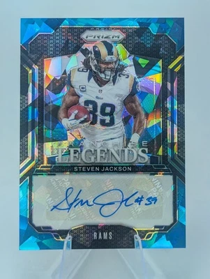 2024 Panini Prizm STEVEN JACKSON Blue Ice Auto /99 - Rams - Image 1 of 2