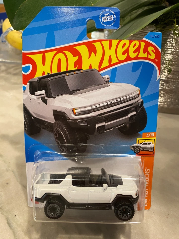 2023 Hot Wheels #116 Hw Caldo Camion 3/10 GMC Hummer Ev Bianco Gray Beadloc Sp - Immagine 1 di 1