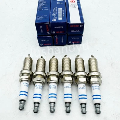 6 piezas bujías FR7NPP332 para Bosch Platinum BMW Serie 3-5-X E60 E90 N51 N52 Foto 1 de 4