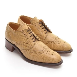 Damas Jones Bootmaker Inglaterra Punta de Ala Oxfords 6 M Cuero Arena Derby Zapatos de Encaje - Imagen 1 de 8