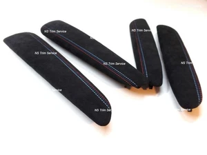 BMW M3 E46 3 SERIES E46 ALCANTARA DOOR ARMRESTS PADS - RETRIMMING SERVICE - Picture 1 of 24