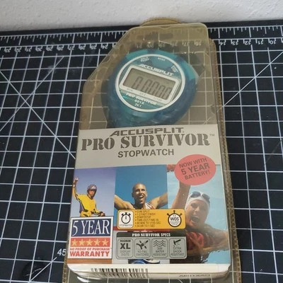 Stopwatch Pro Survivor - A601XBK , Clock, Extra Large Display (Aqua) - Image 1 of 4