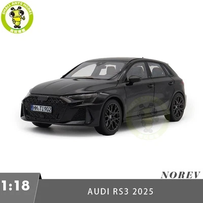 1/18 Audi RS 3 2025 NOREV 188388 Myth Black Metallic Diecast Model Car - Image 1 of 4