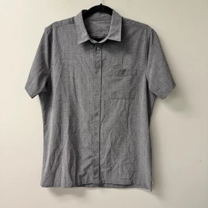 Vuori Shirt Mens Medium Blue Bridge Button Down Casual Preppy Slim Fit Logo - Picture 1 of 5