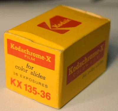 Película, Kodak, Kodachrome-X, 35 mm, diapositivas a color, KX135-36, caducada, vintage Foto 1 de 3