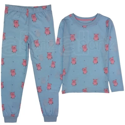 Childrens Boys Girls Pyjamas ex M S PJ Set Kids Xmas Gift Cotton New Uk Age - Image 1 of 4