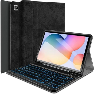 Funda Teclado Retroiluminada para Tab S6 Lite 10.4" 2024-2020 con Soporte S Pen Foto 1 de 4