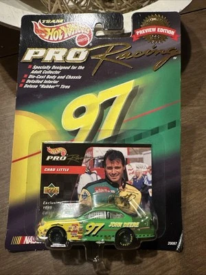 Hot Wheels Pro Racing #97 Chad Little John Deere Car with Rubber Tires - Image 1 of 2