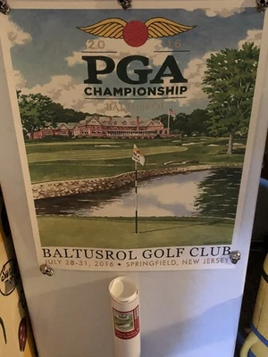 Club de Golf Lee Wybranski Edición Limitada 2016 PGA Championship Baltusrol 18x24 Foto 1 de 3