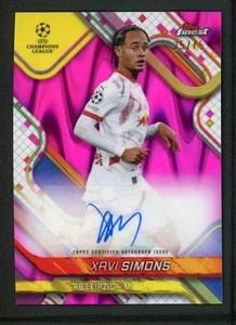 2025 XAVI SIMONS 25/75 AUTO TOPPS FINEST UEFA CHAMPIONS LEAGUE RAY WAVE - Bild 1 von 2