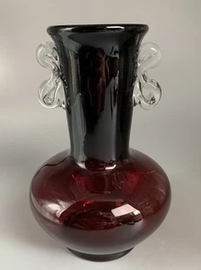 Dekorglas Vase; Jerzy Sluczan-Orkusz; Huta Szkla Tarnowiec; D10/6.5cm, H16cm - Bild 1 von 4