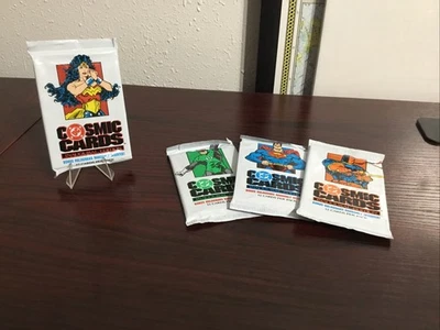 Paquete de cartas DC Cosmic 1991 sin abrir edición inaugural Superman, Wonder Woman, Foto 1 de 3
