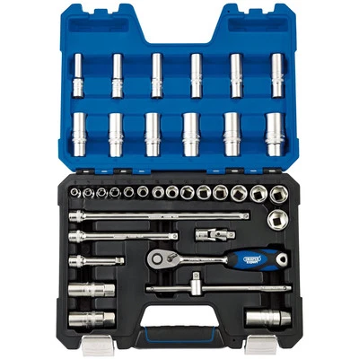 Draper 16449 Expert Metric Socket Set 3/8" Sq. Dr. 36 Piece - Image 1 of 3