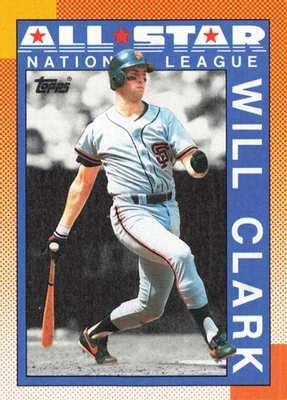 Will Clark 1990 Topps #397 San Francisco Giants Baseball - Image 1 of 2