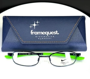 NIKE NIKE 4641 406 Unisex Blue Green Oval Full Rim Eyeglasses FRAMES ONLY - Picture 1 of 6