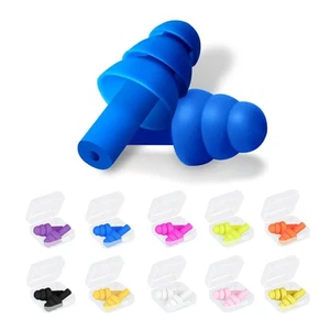 Ear Plugs for Sleeping Noise Cancelling, Reusable Silicone Sound Blocking Ear... - Picture 1 of 7