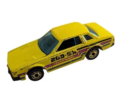Vtg Hot Wheels 1981 Datsun 200-SX Diecast Car Hong Kong 1/64 Yellow - Image 1 of 4