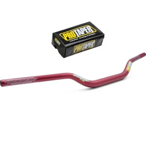 MANILLAR PRO TAPER 1-1/8" CONTORNO CR ALTA CURVA ROJO MX MOTO DIRTBIKE - Imagen 1 de 2