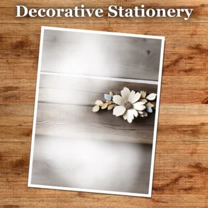 NEW - Decorative Stationery Designs (25 Sheets)  8.5 x 11 Premium Paper #9012 - Picture 1 of 3