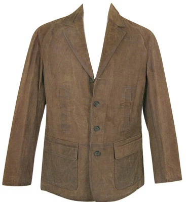 NEW Deadstock Vintage Polo Ralph Lauren Oiled Leather Sportcoat! M Western Style - Image 1 of 4
