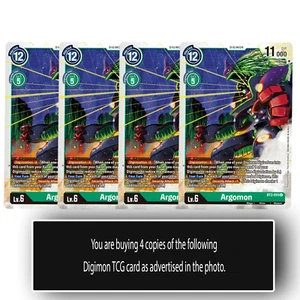 Argomon - BT2-050 U - Uncommon Digimon TCG Card Playset Green - Picture 1 of 1