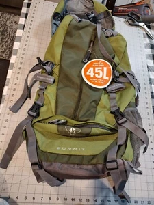 High Sierra Summit 45 Hiking Backpack Green Mountain Camping Hiking Backpack NWT - Picture 1 of 17