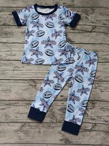 Dallas Cowboy Two Piece Set, Short Sleeve Shirt And Pants , Size 6/7 - Picture 1 of 1