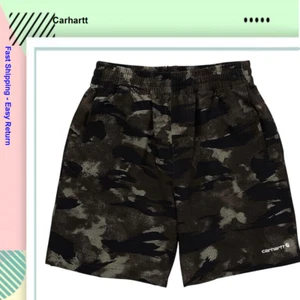 Carhartt Boys' Rugged Flex Ripstop Work Shorts, Blind Fatigue Camo, XL-18/20 - Picture 1 of 2
