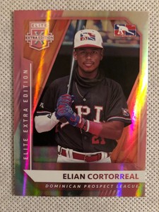 2021 PANINI ELITE EXTRA EDITION BASEBALL ELIAN CORTORREAL RC PINK PARALLEL DPL