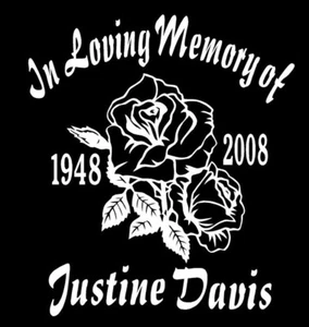 In Loving Memory Of Decal rose roses custom name date vinyl car sticker  - Picture 1 of 1