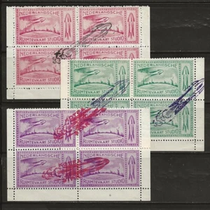 1945 HOLLAND Raketenpost Briefmarken - 4er Blöcke - Bild 1 von 1