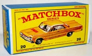 Matchbox Lesney No 20 CHEVROLET TAXI CAB Empty Repro E style Box * - Picture 1 of 1
