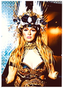 MEGAN BAYNE * ACEO personalizado * Novedad * LUCHADORES WWE * Tarjeta de arte * ATC - Imagen 1 de 2