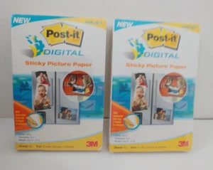 Post-It Digital Sticky Picture Paper 4" x 6" for Inkjet 65 Sheets X 2 New - Picture 1 of 2