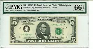 FR 1972-C* Star 1969C $5 Federal Reserve Note 66 EPQ GEM UNC ***FINEST KNOWN*** - Picture 1 of 1