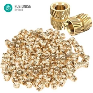 M8 Thread Knurled Brass Threaded Heat Set Heat Resistant Insert 3d printing - Picture 1 of 12