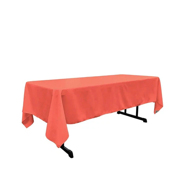 60" x 120" Long Rectangular Tablecloth - Polyester Poplin Tablecloth for Events  - Image 1 of 1