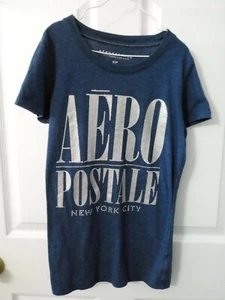 Camiseta para mujer Aeropostale azul Ciudad de Nueva York estilo gráfico con *BLING* Talla S - Imagen 1 de 7