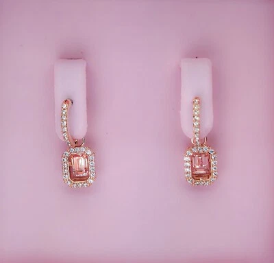 Nuevos pendientes colgantes 100 % auténticos SWAROVSKI oro rosa milenio rosa 5649474 Foto 1 de 4