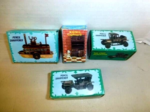 Vintage Druckguss Miniatur Oldtimer Boot Schrank Posten/3 Bleistiftspitzer NEU - Bild 1 von 1