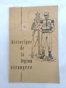  LIVRET: HISTORIQUE DE LA LEGION ETRANGERE - Picture 1 of 2