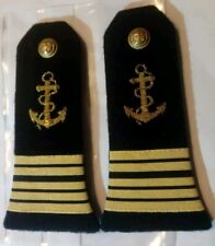 Pattes d'épaules de Capitaine de Vaisseau - Marine Nationale - Épaulettes TBE
