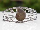Bracelet unique en argent sterling 925 ammonite bijoux faits à la main taille-ADJ"