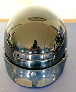 NEW? ALTO  ZOX SHORTIE MOTORCYCLE HELMET - ADULT X LARGE GLOSS BLACK - Picture 1 of 11