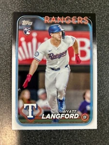 2024 Topps Baseball Complete Set Image Variation SP Wyatt Langford RC #700 QTY - Picture 1 of 1