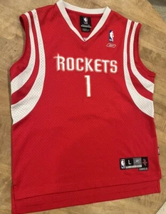 Reebok NBA Houston Rockets Tracy McGrady Jersey youth large 14-16 red 1 - Picture 1 of 12