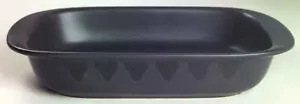 Pfaltzgraff Midnight Sun 11"" Padella da forno rettangolare triangolo gres porcellanato nero - Foto 1 di 6