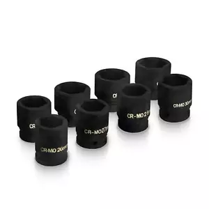 8 x 3/4" Schlagschrauber Nußsatz Steckschlüssel Stecknüsse Satz 26 - 38 mm CR-MO - Bild 1 von 1