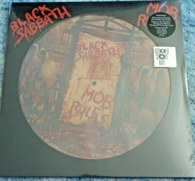 BLACK SABBATH 33 RPM 12" VINYL - Mob Rules PICTURE DISC RECORD STORE DAY 2021 - Image 1 of 2